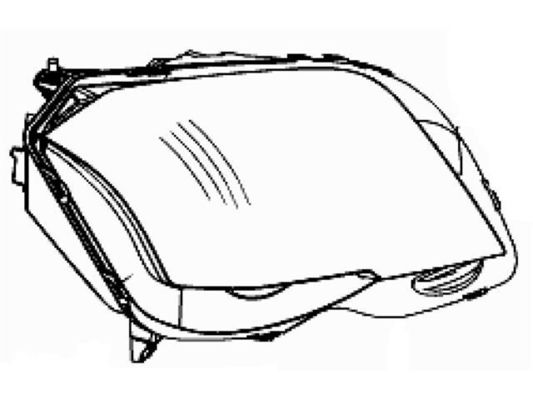2048208959 đèn pha cho MERCEDES-BENZ GLK-CLASS (X204)