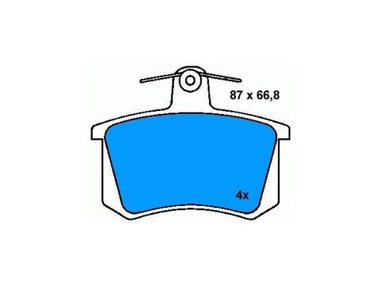 4A0698451 BMW phanh đệm