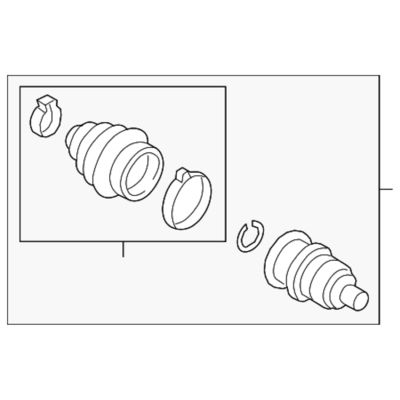 3QF498099B Các bộ phận truyền tải C.V Joint